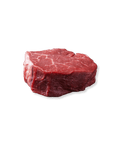Filet mignon de bœuf cru, épais et non emballé.