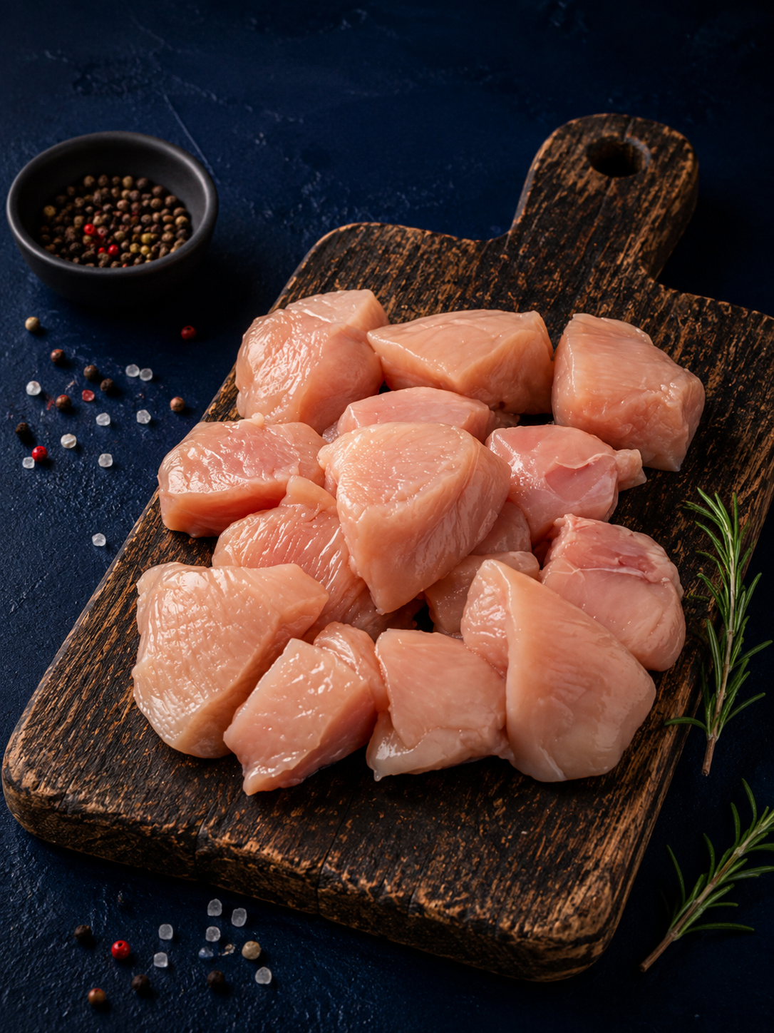 Cubes Poulet À Brochettes