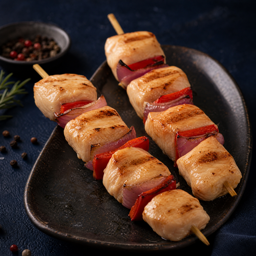 Cubes Poulet À Brochettes