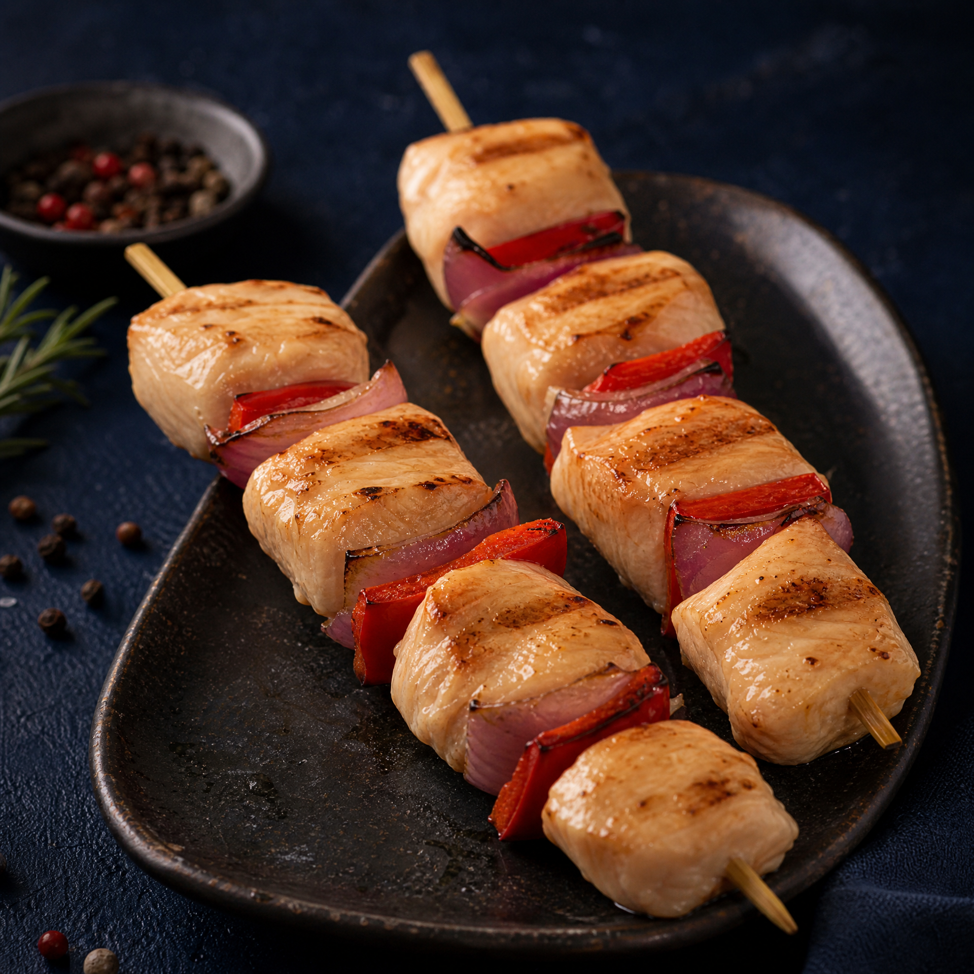 Cubes Poulet À Brochettes