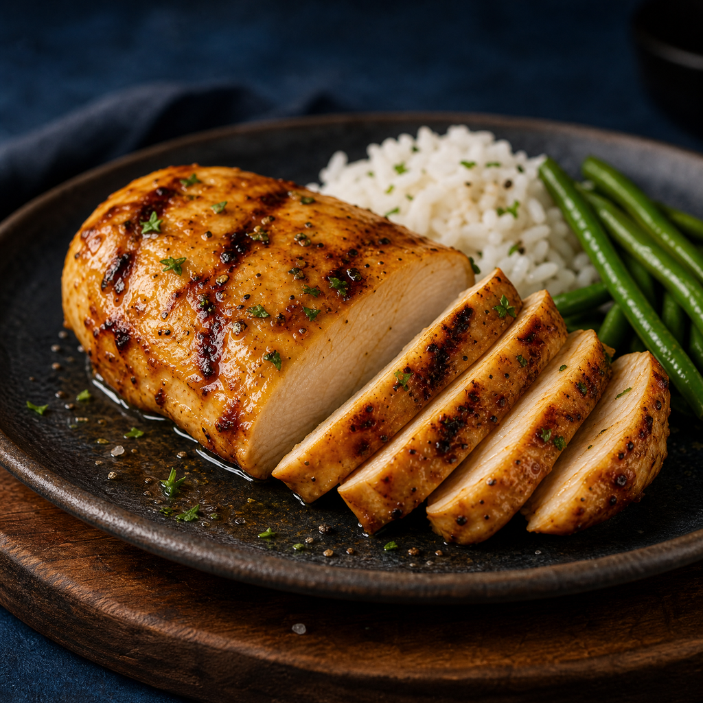 Poitrine De Poulet Miel Et Ail