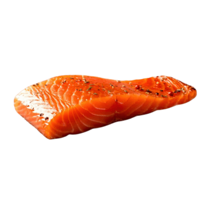 Pavé de saumon fumé.