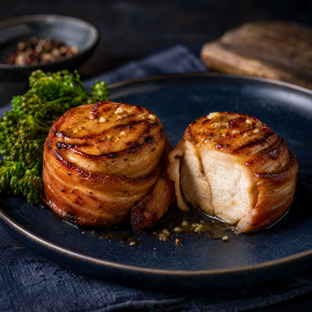 Tournedos De Poulet Miel Et Ail