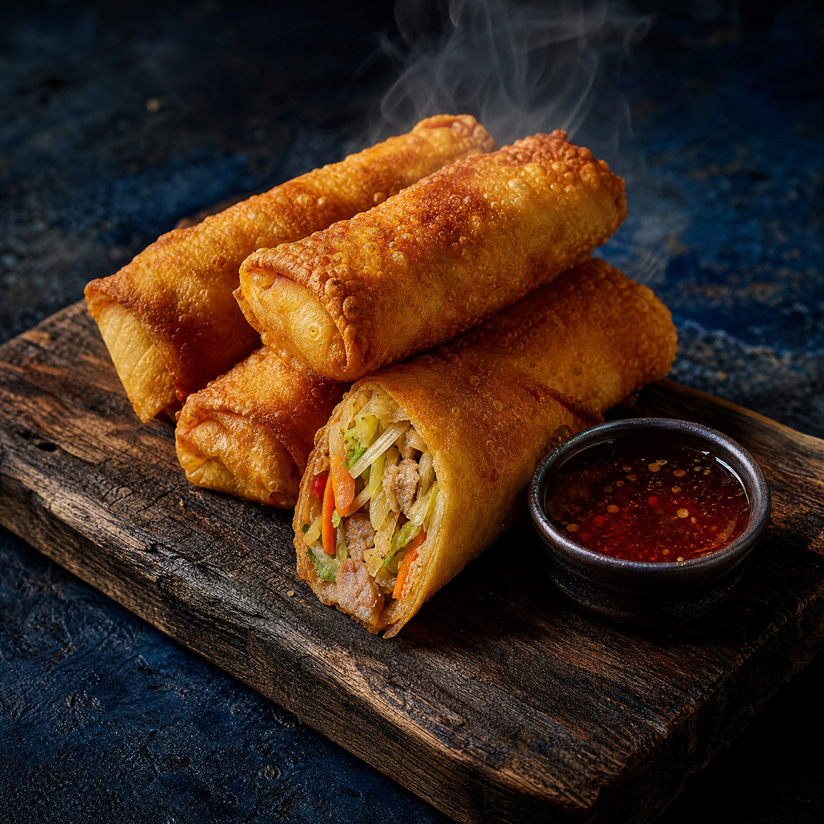 Egg rolls poulet et légumes