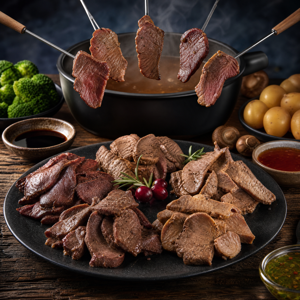 Fondue Combo(Bison,Canard,Cerf,Kangourou,Wapiti)